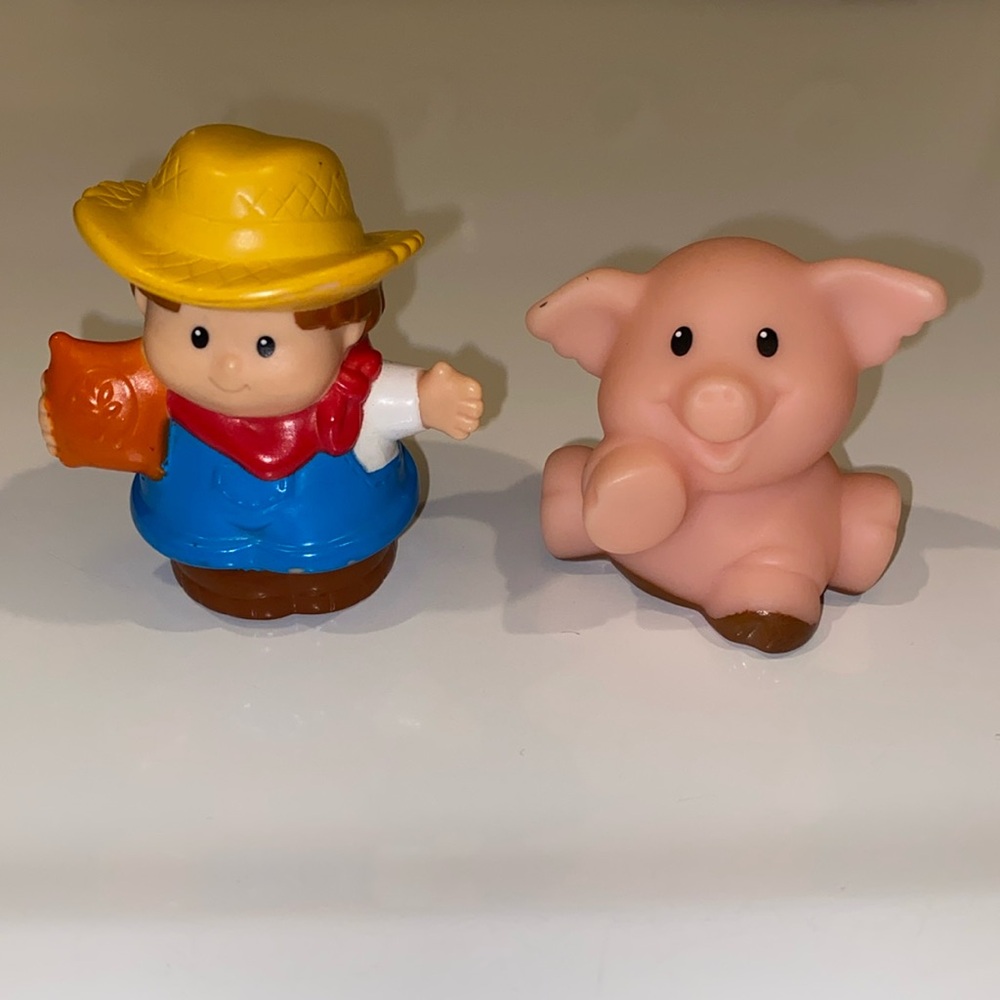 2007 Fisher-Price Little People Farmer & Pig